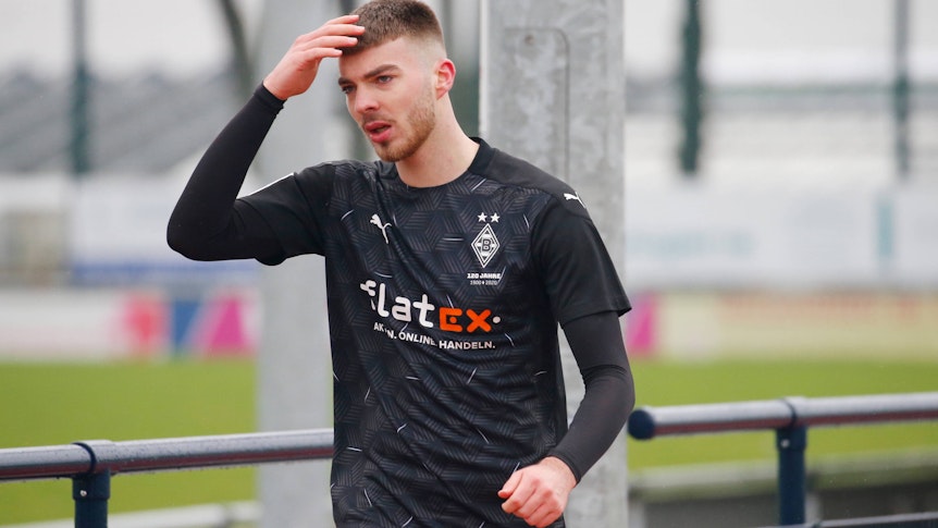 Gladbachs Julian Niehues, hier beim Regionalliga-Duell mit dem SV Straelen am 6. Februar 2021, hat zur neuen Saison einen neuen Klub in der Dritten Liga gefunden.