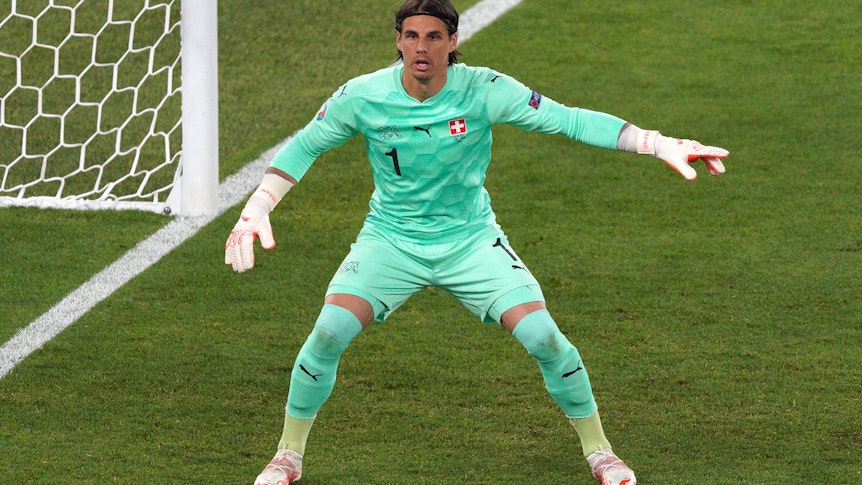 Gladbach-Keeper Yann Sommer beim EM-Spiel zwischen der Schweiz und Italien am 16. Juni 2021 im Stadio Olimpico.