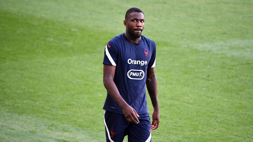 Gladbachs Marcus Thuram, hier am 20. Juni 2021, musste ein Training bei der französischen Nationalmannschaft abbrechen.