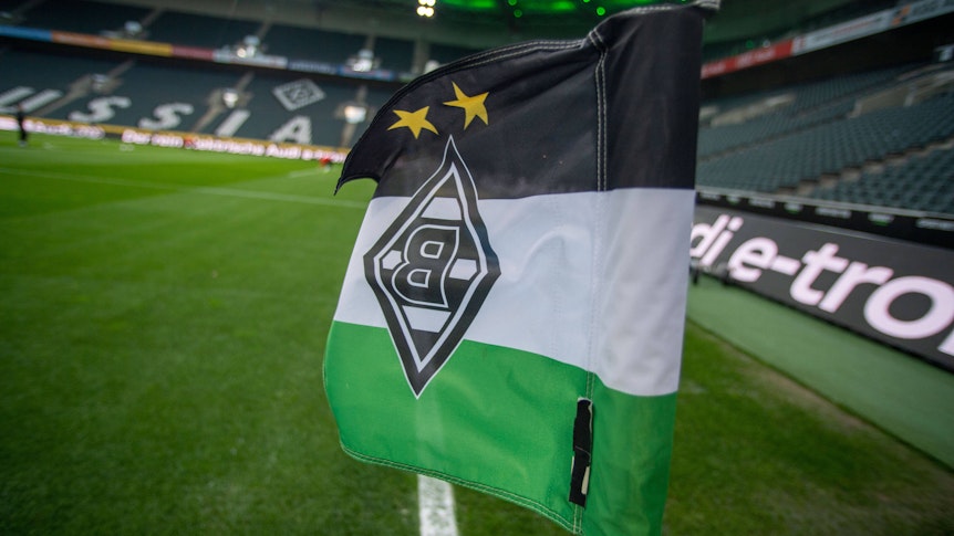 Der Innenbereich des Borussia-Parks samt Eckfahne. Diese Aufnahme stammt vom 11. März 2020.