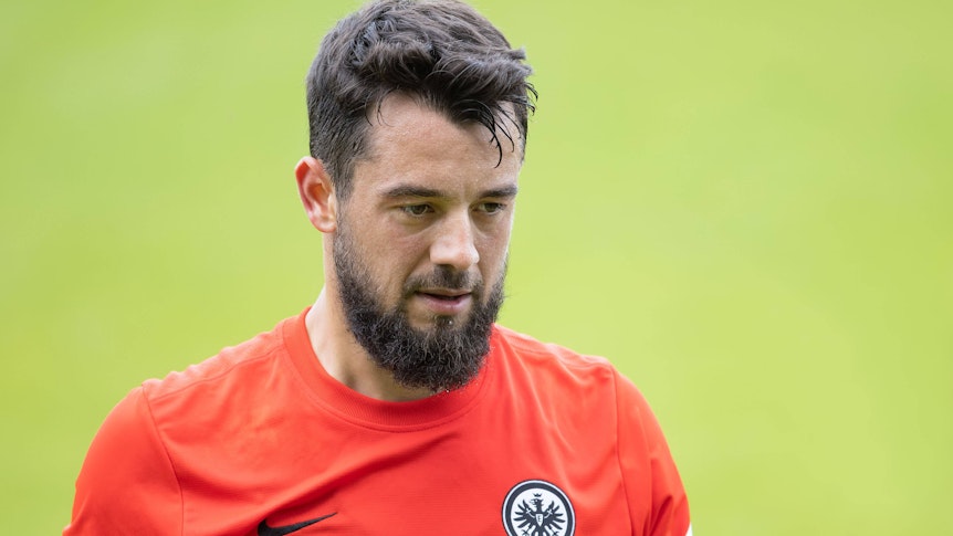 Amin Younes von Eintracht Frankfurt, bei einem Training am 4. August 2021 im Deutsche Bank Park in Frankfurt am Main.