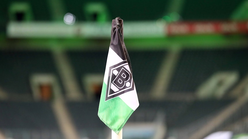 Die Eckfahne im Borussia-Park am 31. Oktober 2020.
