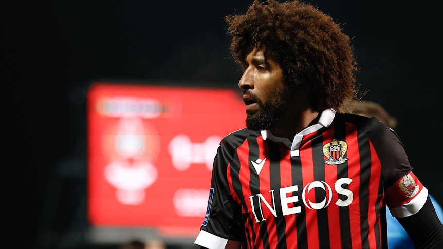 Dante bei einem Match zwischen Nizza und Marseille am 27. Oktober 2021.