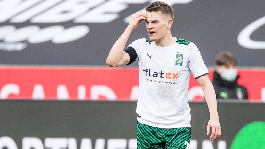 Matthias Ginter beim Bundesliga-Spiel Borussia Mönchengladbach gegen den VfL Wolfsburg am 26.02.2022 im Borussia-Park.