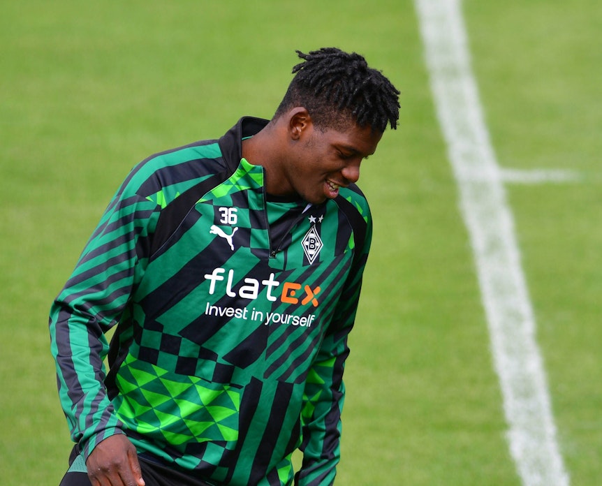 Breel Embolo am 13. Juli 2022 während einer Trainingseinheit von Borussia Mönchengladbach.