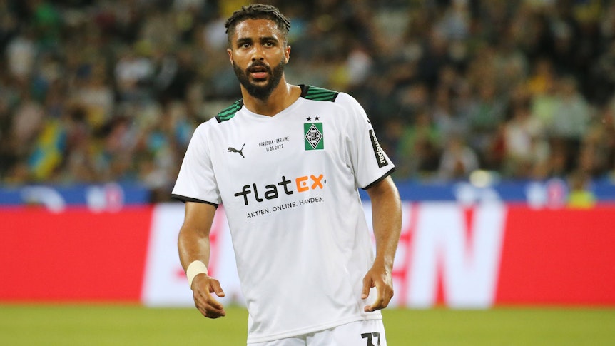 Ex-Gladbach-Profi Keanan Bennetts, hier zu sehen am 11. Mai 2022 im Borussia-Park, hat einen neuen Verein gefunden. Der Offensivspieler steht seit Freitag (21. Oktober) bei Zweitligist Darmstadt 98 unter Vertrag.