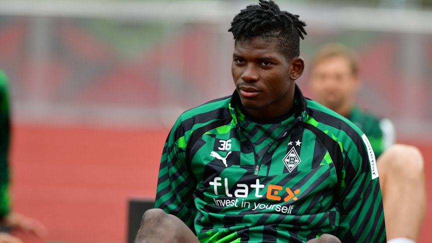 Breel Embolo, Ex-Spieler von Borussia Mönchengladbach, am 8. Juli 2022 im Trainingslager am Tegernsee in Rottach-Egern.