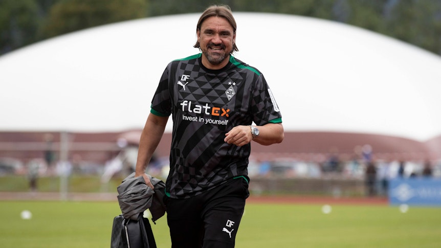 Daniel Farke, im Rahmen des Testspiels zwischen Borussia Mönchengladbach und 1860 München im Trainingslager am Tegernsee.