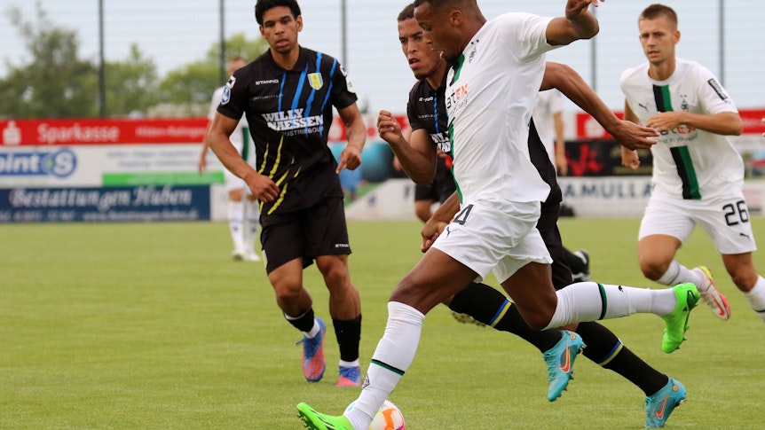 20.07.2022, Velbert, GER, Fussball, Herren, BL, Saison 2022/2023, Borussia Moenchengladbach Testspiel Bor. Mönchengladbach vs. RKC Waalwijk Alassane Plea (Gladbach)