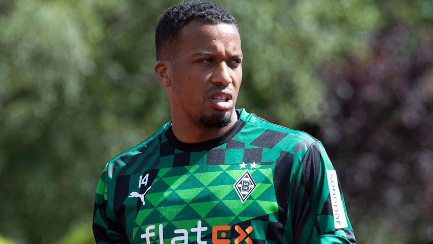 Alassane Plea von Borussia Mönchengladbach im Trainingslager der Fohlen in Rottach-Egern am 9. Juli 2022.