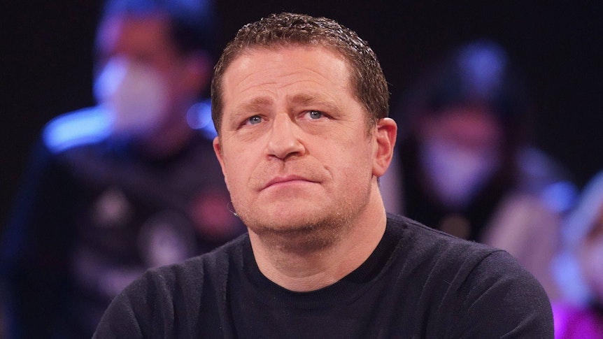 Max Eberl sitzt im „Aktuellen Sportstudio“ des ZDF.