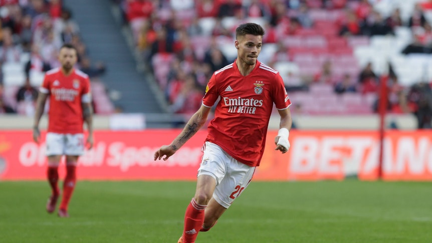 Julian Weigl, von Benfica Lissabon, während des Spiels gegen Famalicao FC am 23. April 2022.