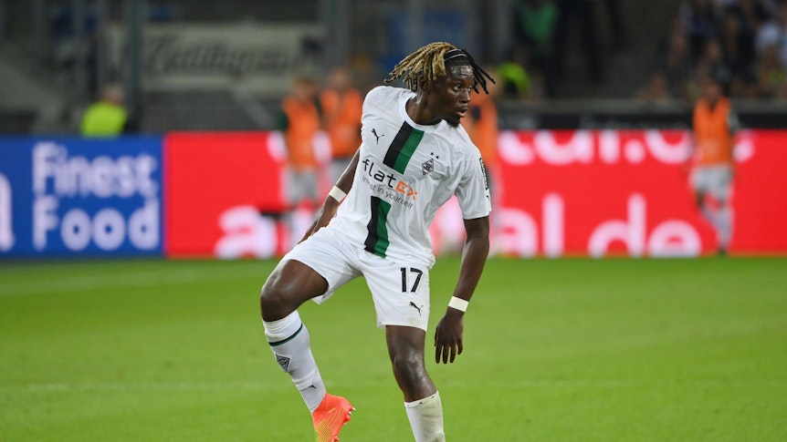 Manu Koné am 18. August 2022 beim Bundesliga Spiel zwischen Borussia Mönchengladbach und Hertha BSC.