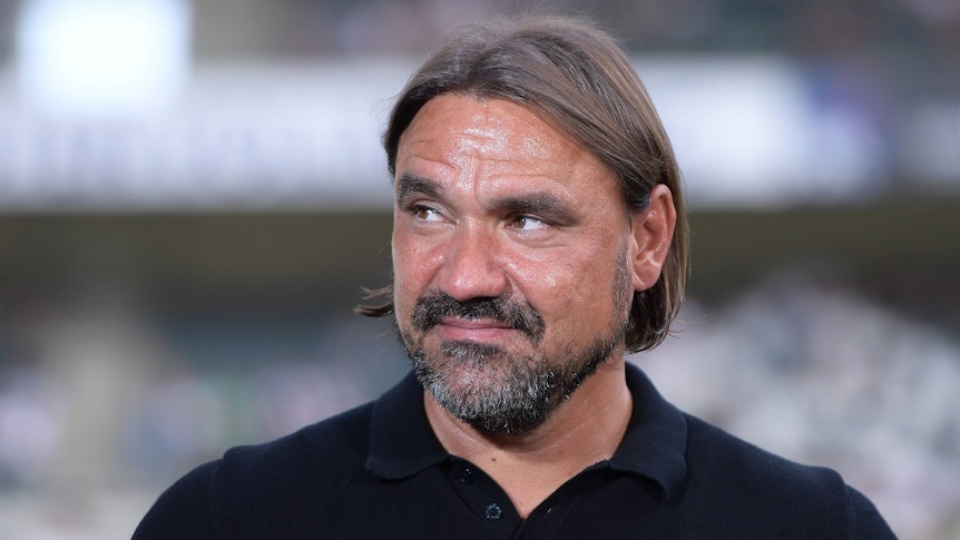 Daniel Farke, Trainer von Borussia Mönchengladbach, im Interview vor dem Bundesliga-Spiel gegen Mainz 05 am 4. September 2022 im Borussia-Park.