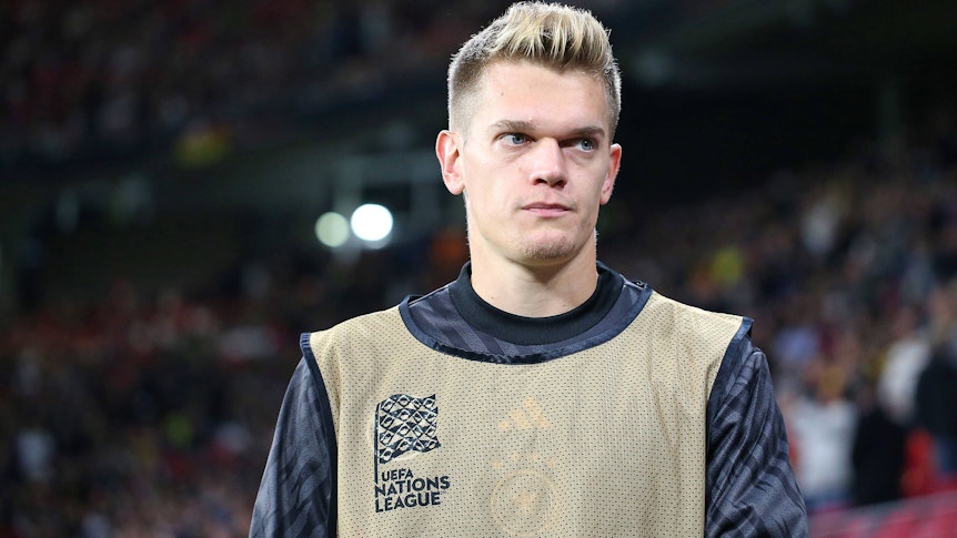 Matthias Ginter, ehemaliger Spieler von Borussia Mönchengladbach und derzeitiger Profi beim SC Freiburg, hier am 23. September 2022 beim Nations-League-Duell der deutschen Nationalmannschaft gegen Ungarn in Leipzig.