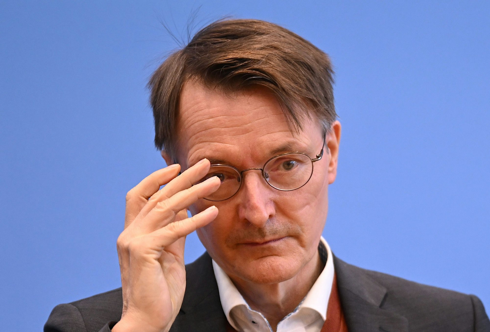 Karl Lauterbach (SPD), Bundesminister für Gesundheit, im Oktober 2022 in der Bundespressekonferenz.
