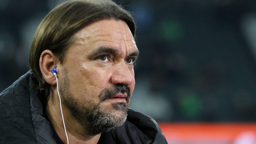 Daniel Farke, Trainer von Borussia Mönchengladbach, am Freitag (11. November 2022) vor dem Spiel gegen Borussia Dortmund im Interview.