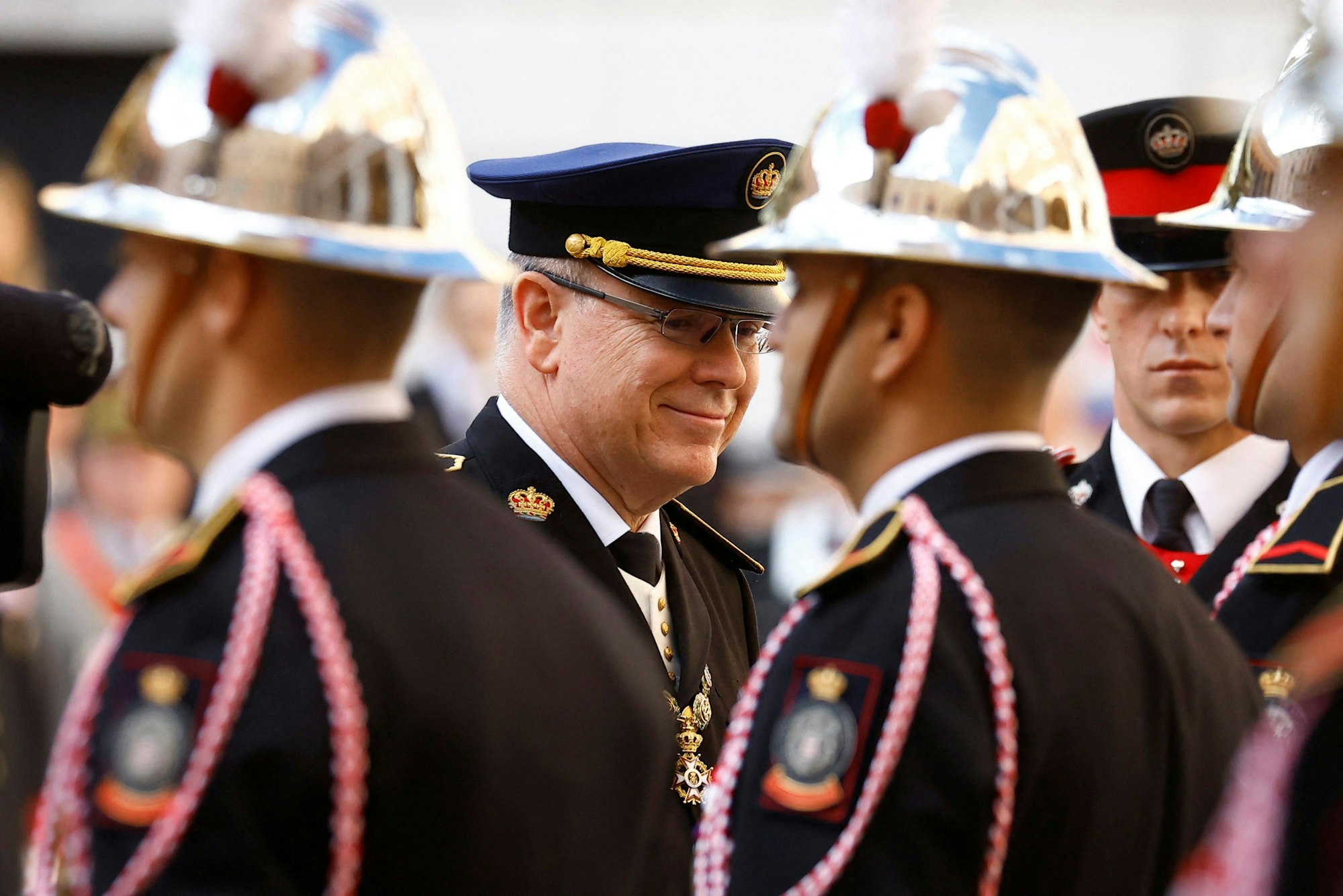 Stolzer Fürst: Albert II. von Monaco bei der Parade zum monegassischen Nationalfeiertag.