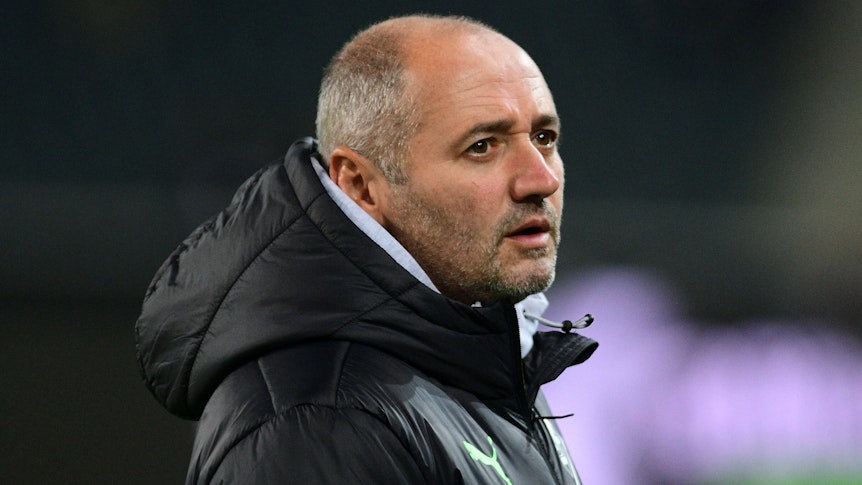 Oliver Neuville, hier am 11. November 2022 beim Spiel zwischen Borussia Mönchengladbach und Borussia Dortmund.