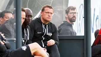 Max Eberl, Ex-Manager von Borussia Mönchengladbach und jetziger Sportchef bei RB Leipzig, am 10. Januar 2023 im Trainingslager in Abu Dhabi.