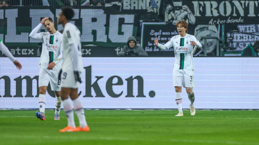 Hängende Köpfe bei Borussia Mönchengladbach: Am Sonntag (2. Januar 2023) gabs eine 2:3-Niederlage gegen Bayer 04 Leverkusen.