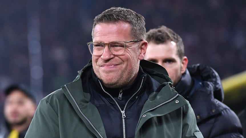 Max Eberl plante den Transfer von Niclas Füllkrug, als er 2018 noch als Manager von Borussia Mönchengladbach tätig war. Das Foto zeigt Eberl, nun sportlich Verantwortlicher bei RB Leipzig, am 3. März 2023 vor dem Bundesliga-Spiel bei Borussia Dortmund.