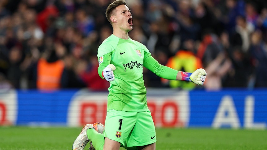 Marc Andre ter Stegen, Keeper des FC Barcelona und Ex-Torhüter von Borussia Mönchengladbach, hat am Sonntag (19. März 2023) einen wichtigen Sieg gegen Liga-Rivale Real Madrid gefeiert.