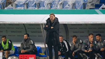 Gebrauchter Abend für Daniel Farke: Am 18. Oktober 2022 unterlag Farke mit Borussia Mönchengladbach dem SV Darmstadt 98 im DFB-Pokal mit 1:2.