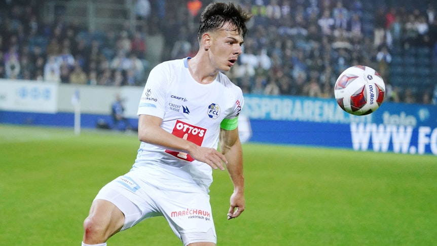 Ardon Jashari am 20. Mai 2023 beim Liga-Spiel des FC Luzern gegen den FC St. Gallen.