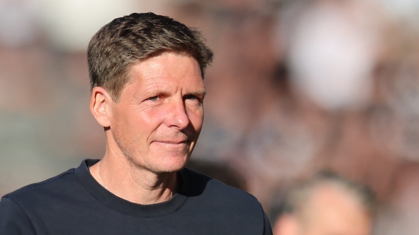 Oliver Glasner kurz vor dem DFB-Pokalfinale am 3. Juni 2023 im Berliner Olympiastadion.