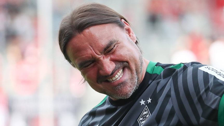 Daniel Farke bei seinem letzten Spiel als Trainer von Borussia Mönchengladbach am 31. Mai 2023.