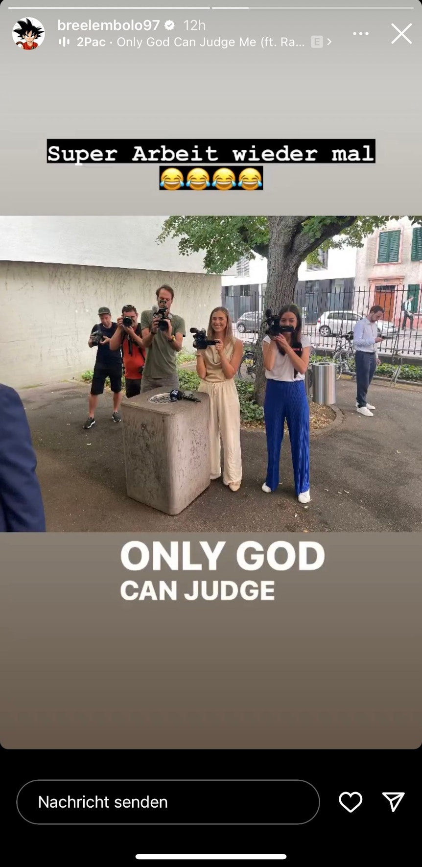 Ex-Gladbach-Profi Breel Embolo hat in seiner Instagram-Story auch eine Botschaft an Journalistinnen und Journalisten gesendet.
