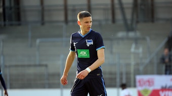 Bence Dárdai von Hertha BSC, hier am 27. April 2023 beim Spiel gegen den VfB Stuttgart, soll mehrere Interessenten auf den Plan gerufen haben. Unter ihnen soll auch Borussia Mönchengladbach sein.