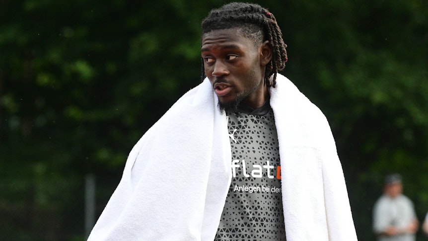 Manu Koné am 23. Juli 2023 nach einer Reha-Einheit im Trainingslager von Borussia Mönchengladbach in Rottach-Egern.