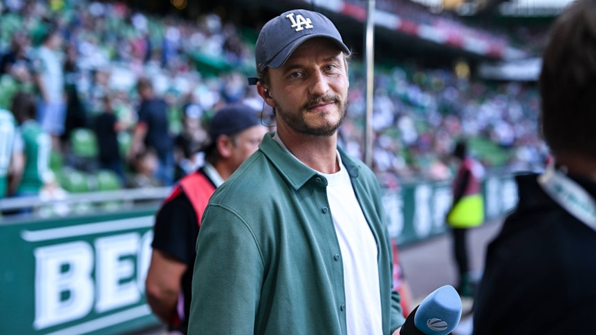 Tommi Schmitt, hier am 18. August 2023 beim Bundesliga-Eröffnungsspiel zwischen Werder Bremen und dem FC Bayern München.