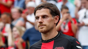Jonas Hofmann, Ex-Spieler von Borussia Mönchengladbach, hier am 19. August 2023 beim Match zwischen Bayer Leverkusen und RB Leipzig in der BayArena.