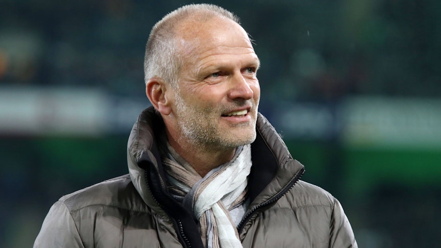 Holger Fach, ehemals Spieler und Trainer von Borussia Mönchengladbach, hier am 15. März 2019 im Borussia-Park.