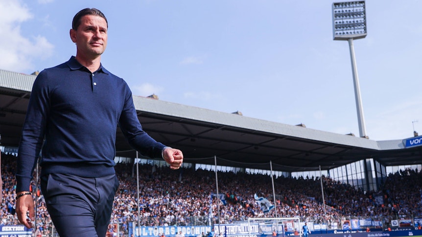 Gerardo Seoane beim Borussia-Spiel in Bochum.