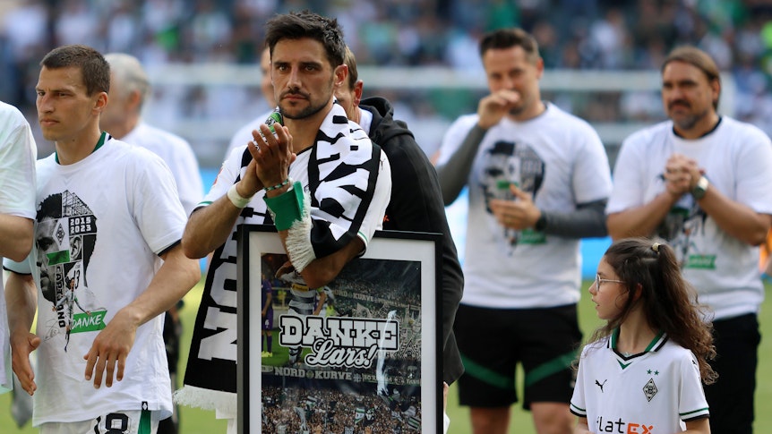 Lars Stindl bei seiner Borussia-Verabschiedung nach acht Jahren.