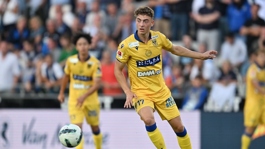 Mathias Delorge am Ball.