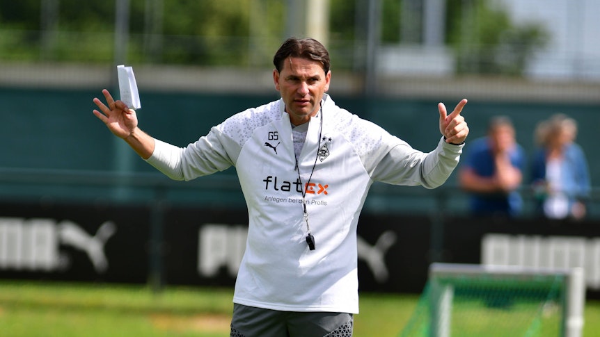 Gerardo Seoane auf dem Trainingsplatz.