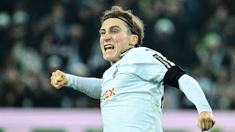 Rocco Reitz bejubelt einen Treffer.