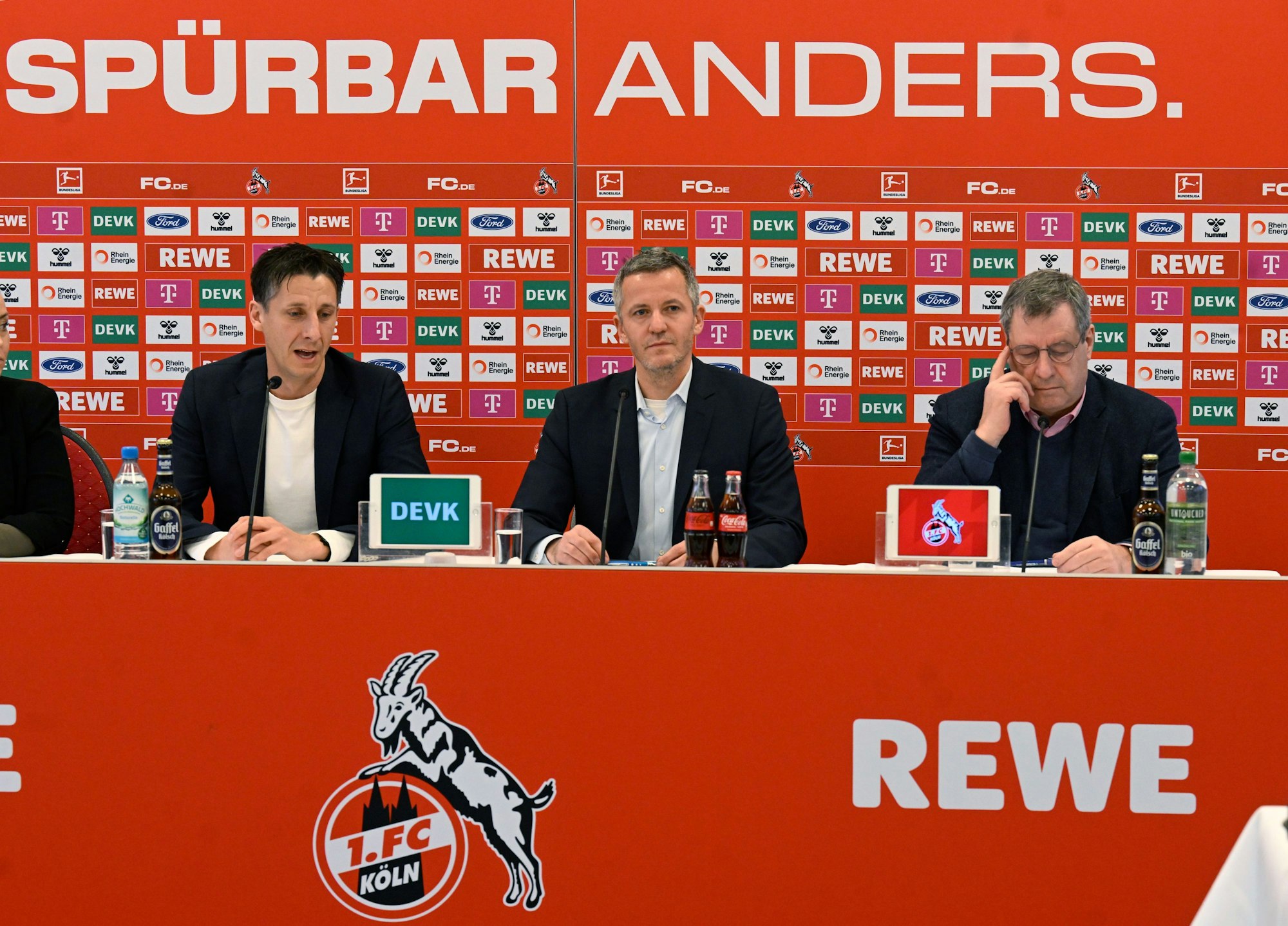 Pressekonferenz beim 1. FC Köln.
