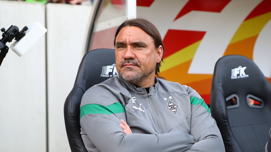 Ehemaliger Trainer von Borussia Mönchengladbach bei seinem letzten Spiel.