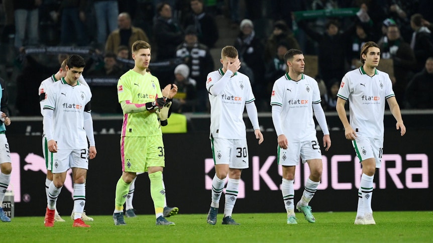 Profis von Borussia Mönchengladbach sind nach einem Unentschieden in der Bundesliga frustriert.