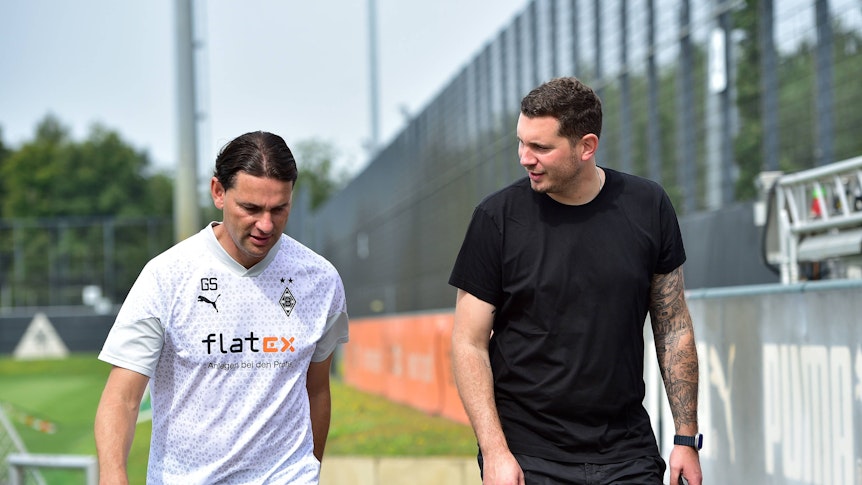Trainer und Sportdirektor von Borussia Mönchengladbach im Gespräch.
