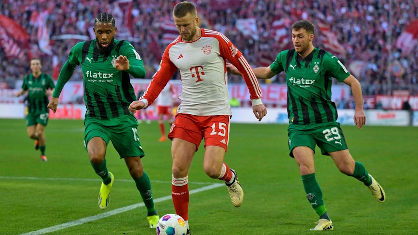 Eric Dier am Ball gegen Borussia.