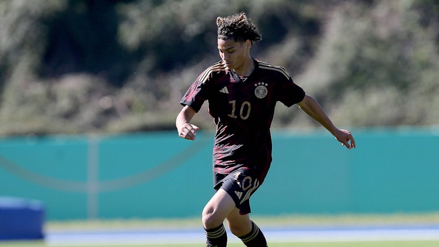 Kilian Sauck bei einem U-Länderspiel.