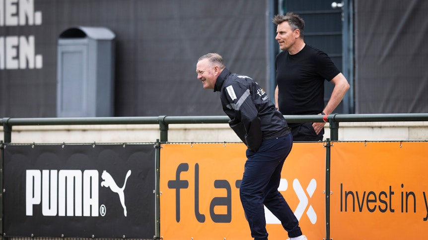 Roland Virkus und Steffen Korell im Gespräch.