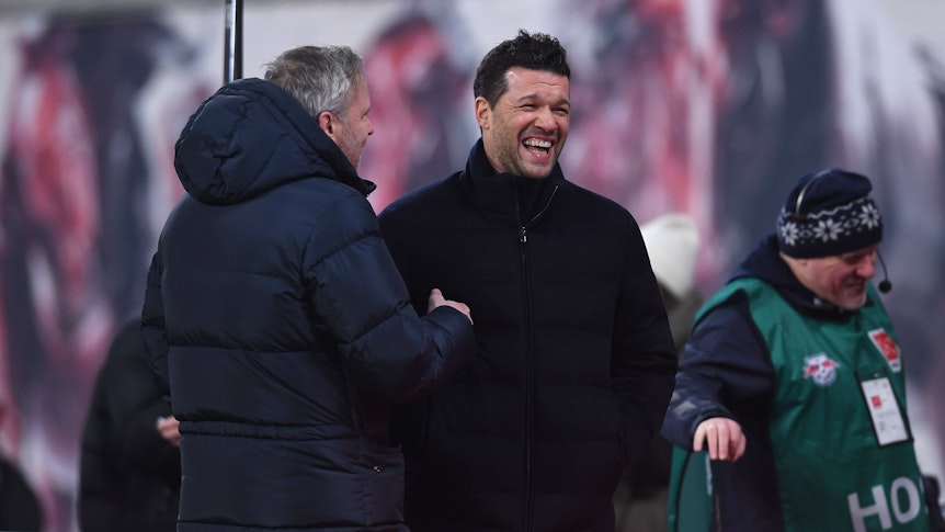 Didi Hamann und Michael Ballack im Gespräch.